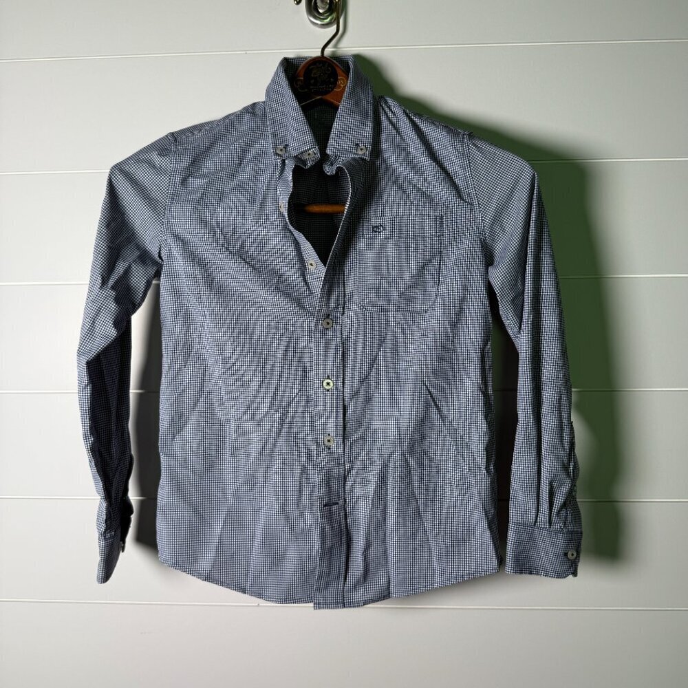 Southern Tide Boy’s M (8-10) Check Intercoastal Performance Shirt